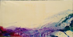 Huile sur toile - Panneau 1 - Pentaptyque Abstrait Air - Guy Lanchais