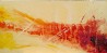 Huile sur toile - Panneau 5 - Pentaptyque Abstrait Air - Guy Lanchais