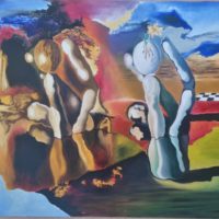 Libre interprétation de la toile de la Métamorphose de Narcisse deSalvador  Dali